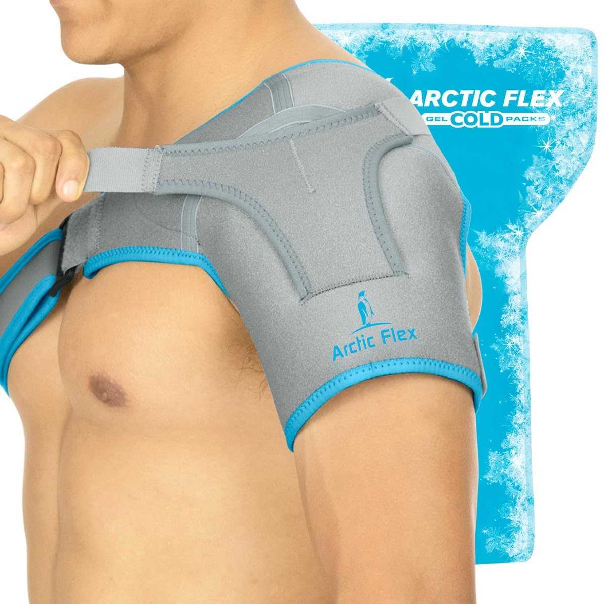 Arctic Flex Shoulder Ice Pack Brace - View 1