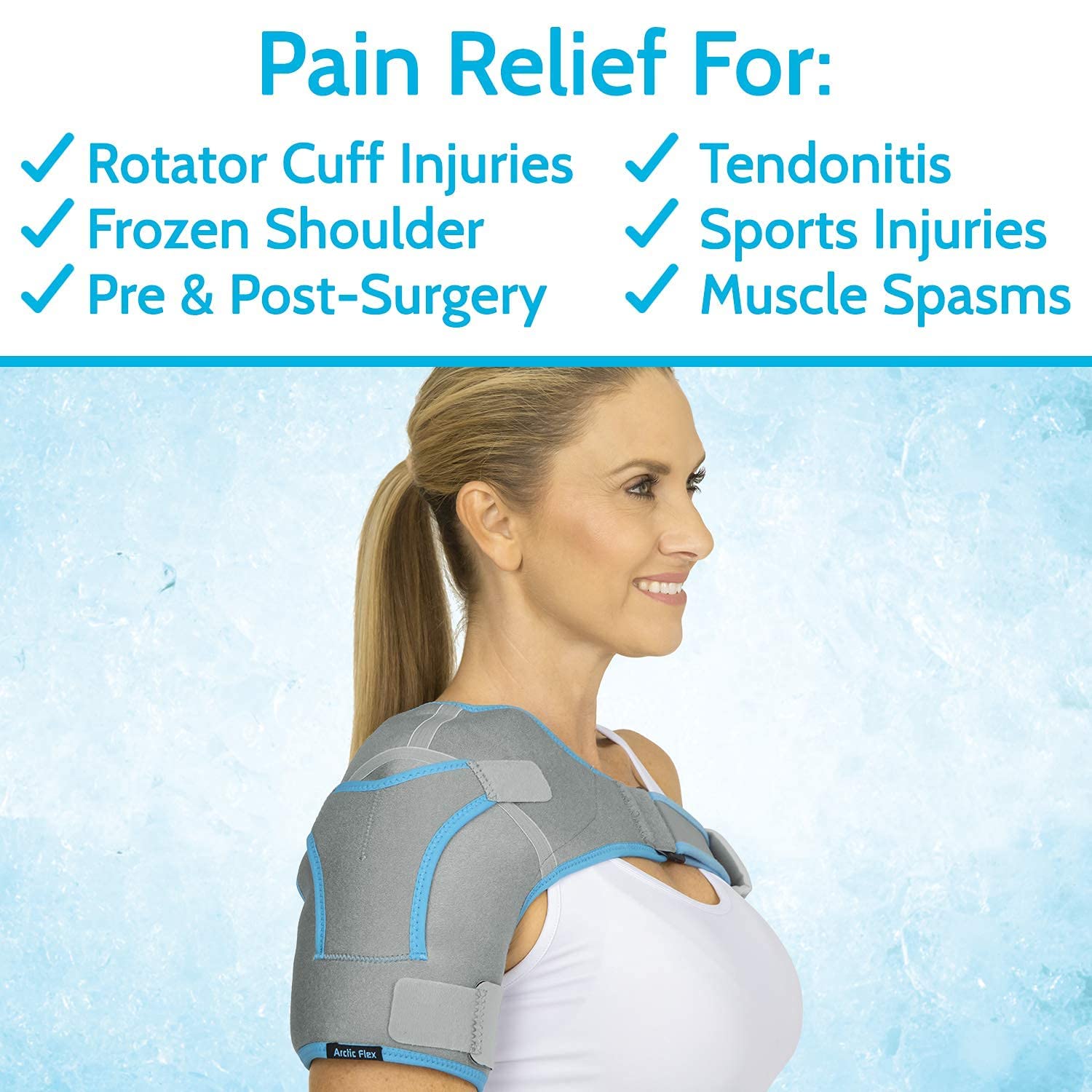 Arctic Flex Shoulder Ice Pack Brace - View 2