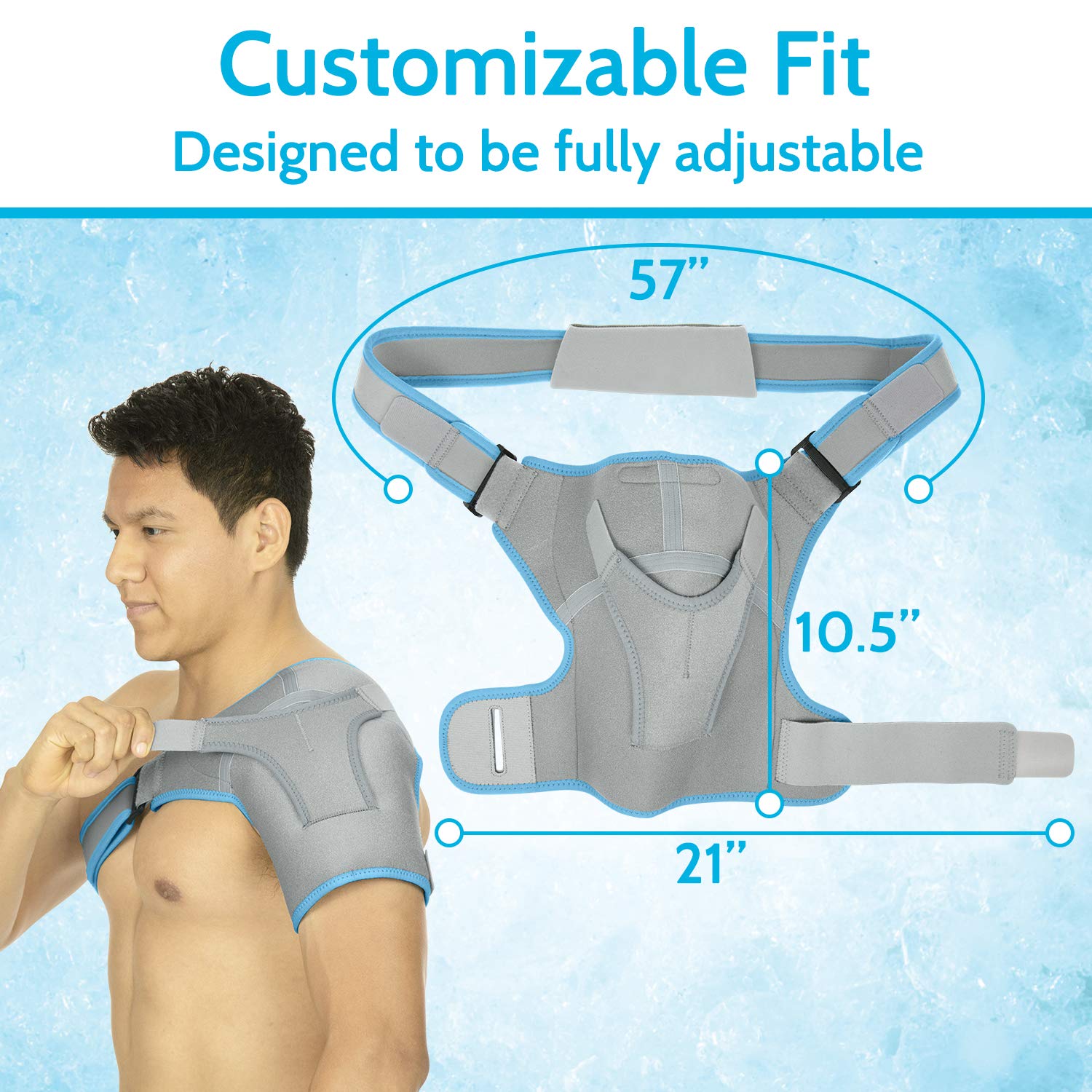 Arctic Flex Shoulder Ice Pack Brace - View 4